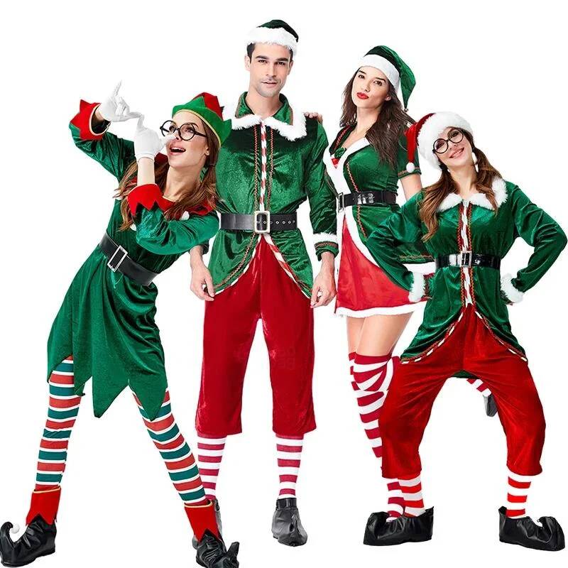 Elf Costume Christmas - Santa Claus Cosplay Costume Christmas Green