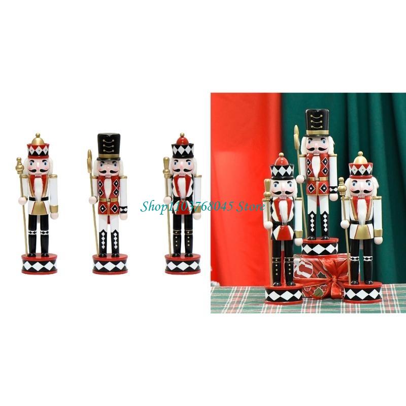Nutcracker Figurine - R53F Gỗ Giáng Sinh Kẹp Ngân