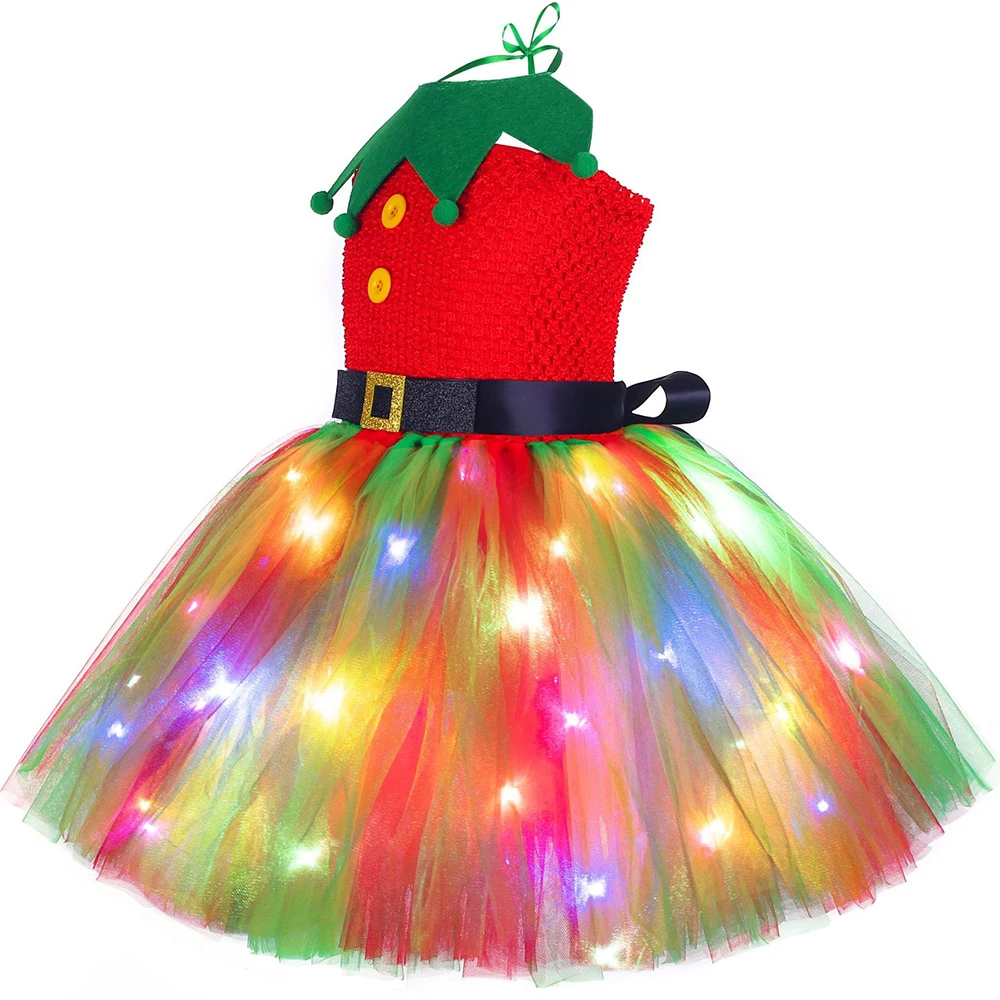 Christmas Tutu Dress Red Green - đánh giá và giá Elf Costume Christmas