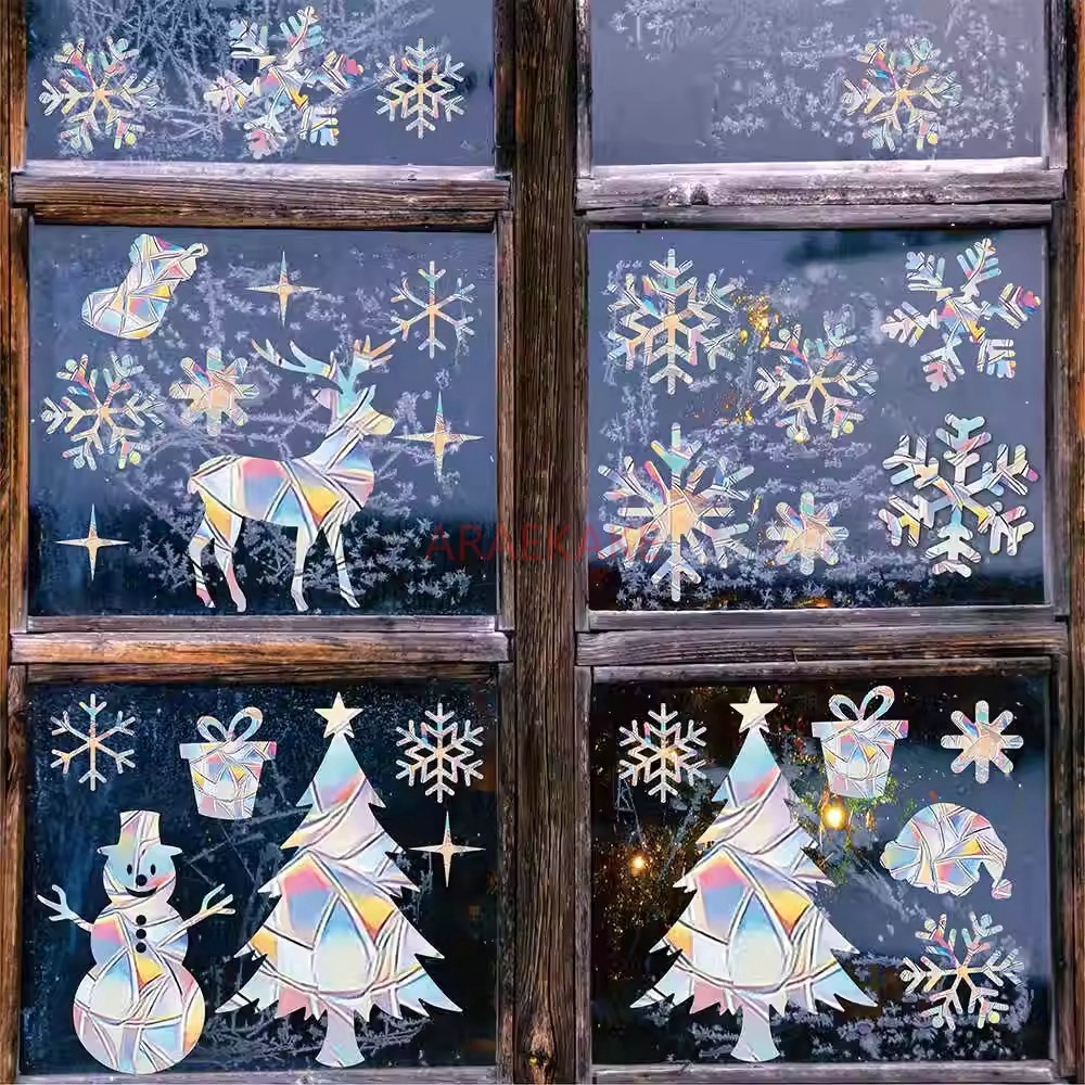2set Christmas Electrostatic W - đánh giá và giá Snowflake Window Decal
