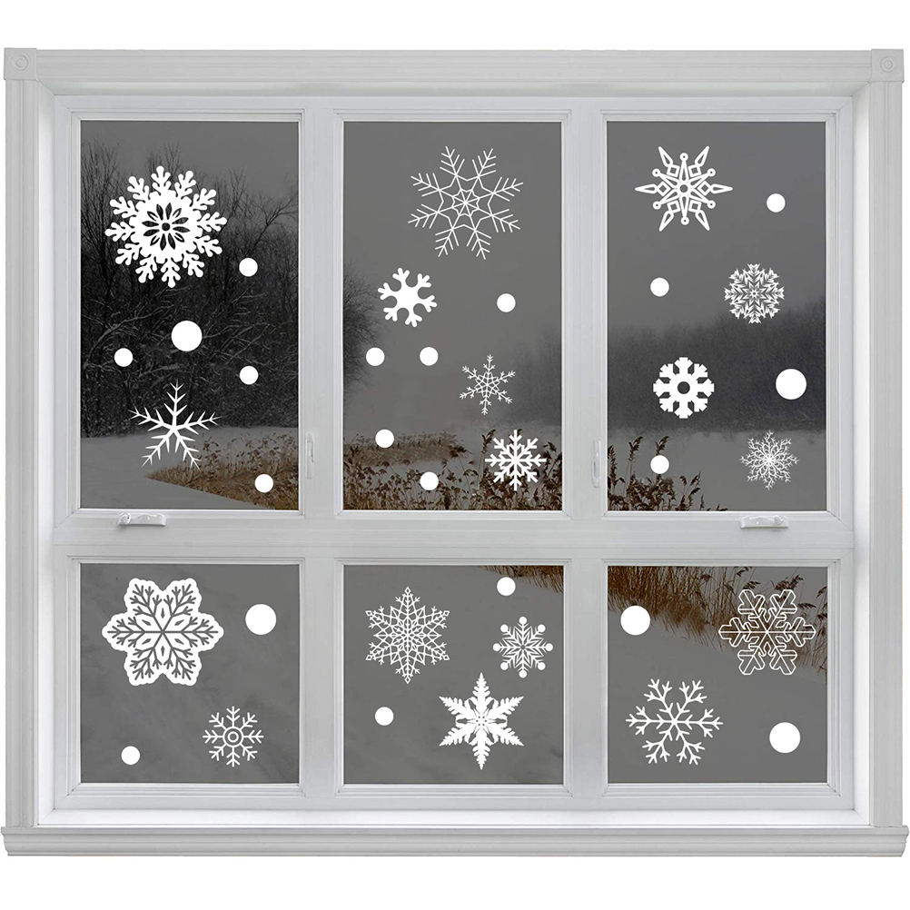 37PCS Gift Xmas Festival Suppl - đánh giá và giá Snowflake Window Decal