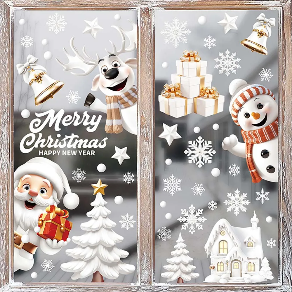 9pcs/set Christmas Window Stic - đánh giá và giá Snowflake Window Decal